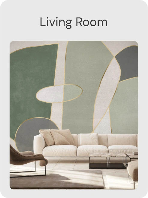 Living Room  Area with Plaster Stucco Texture